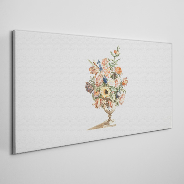 Vase with Flowers Print on canvas