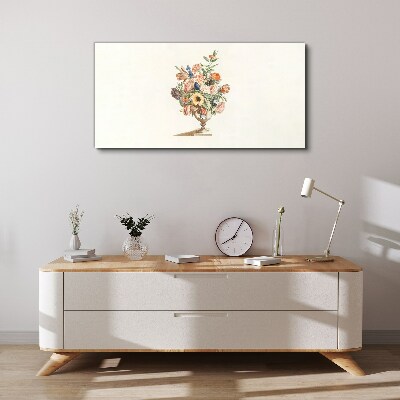 Vase with Flowers Print on canvas