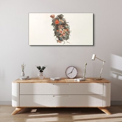 Floral vase in delicate colors Canvas wall art