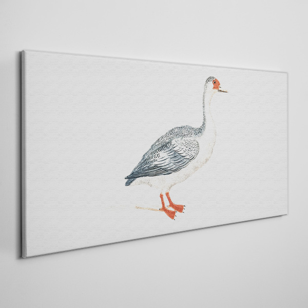 Goose in delicate shades Print on canvas