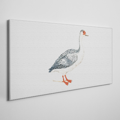 Goose in delicate shades Print on canvas