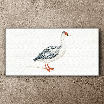 Goose in delicate shades Print on canvas