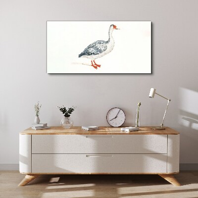 Goose in delicate shades Print on canvas