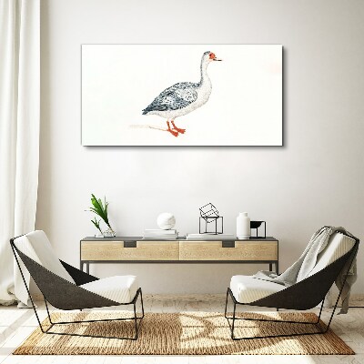 Goose in delicate shades Print on canvas