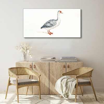 Goose in delicate shades Print on canvas