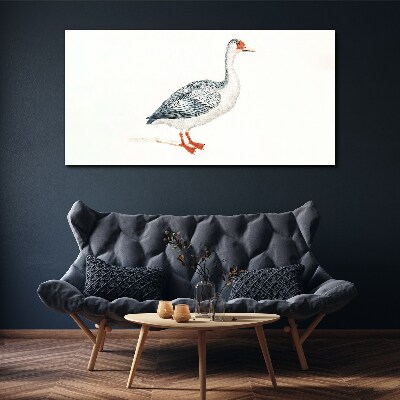 Goose in delicate shades Print on canvas