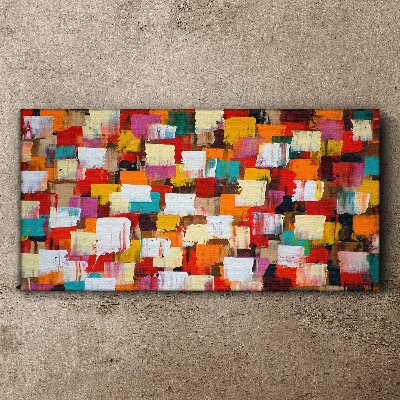 Colorful mosaic abstract pattern Print on canvas