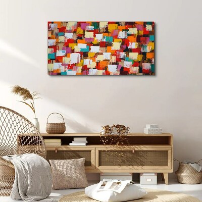 Colorful mosaic abstract pattern Print on canvas