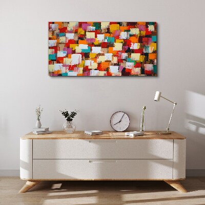 Colorful mosaic abstract pattern Print on canvas