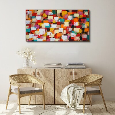 Colorful mosaic abstract pattern Print on canvas