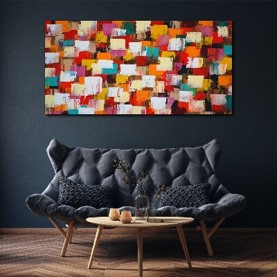 Colorful mosaic abstract pattern Print on canvas