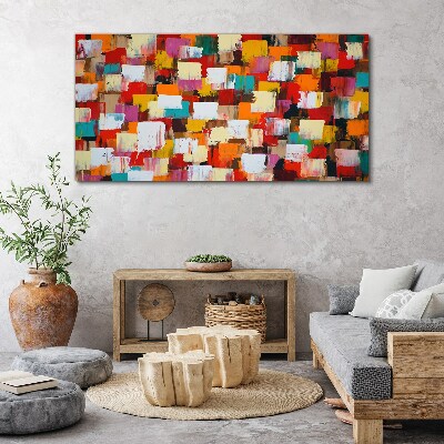 Colorful mosaic abstract pattern Print on canvas