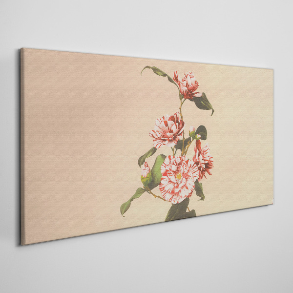 Floral motif in delicate shades Print on canvas