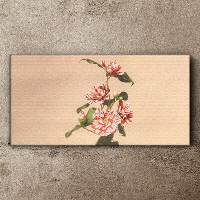 Floral motif in delicate shades Print on canvas