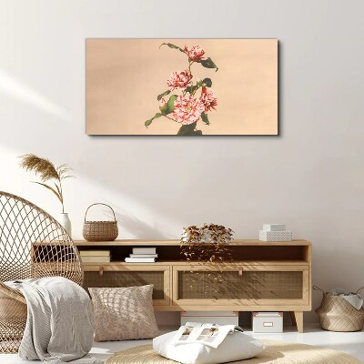 Floral motif in delicate shades Print on canvas