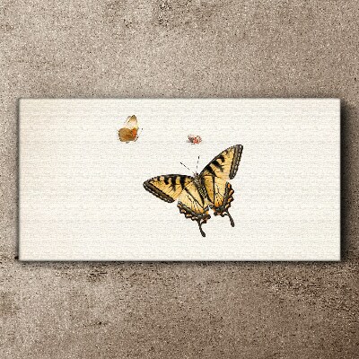 Butterflies in delicate harmony Canvas wall art