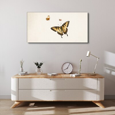 Butterflies in delicate harmony Canvas wall art