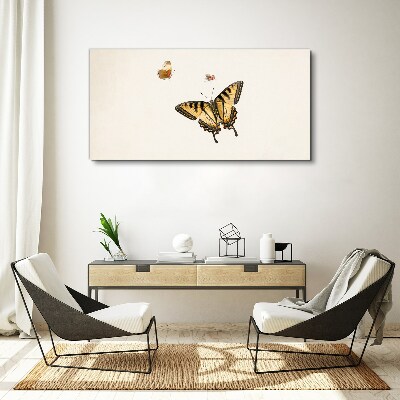 Butterflies in delicate harmony Canvas wall art