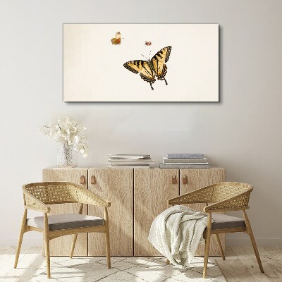 Butterflies in delicate harmony Canvas wall art