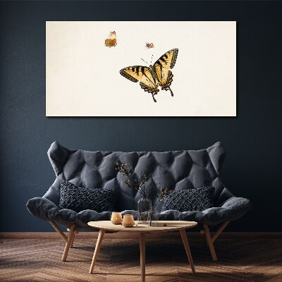 Butterflies in delicate harmony Canvas wall art
