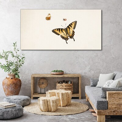 Butterflies in delicate harmony Canvas wall art