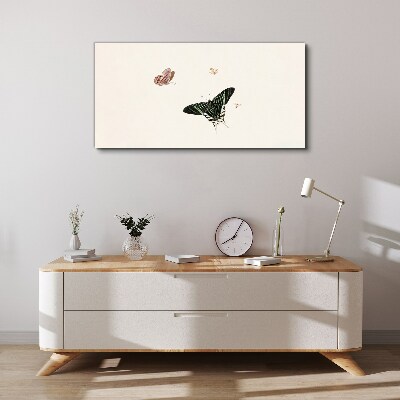 Butterflies in a delicate dance Canvas wall art