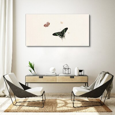 Butterflies in a delicate dance Canvas wall art
