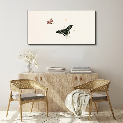 Butterflies in a delicate dance Canvas wall art