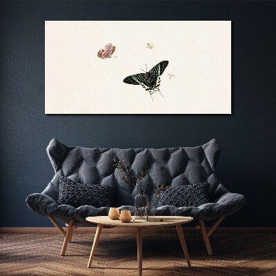 Butterflies in a delicate dance Canvas wall art