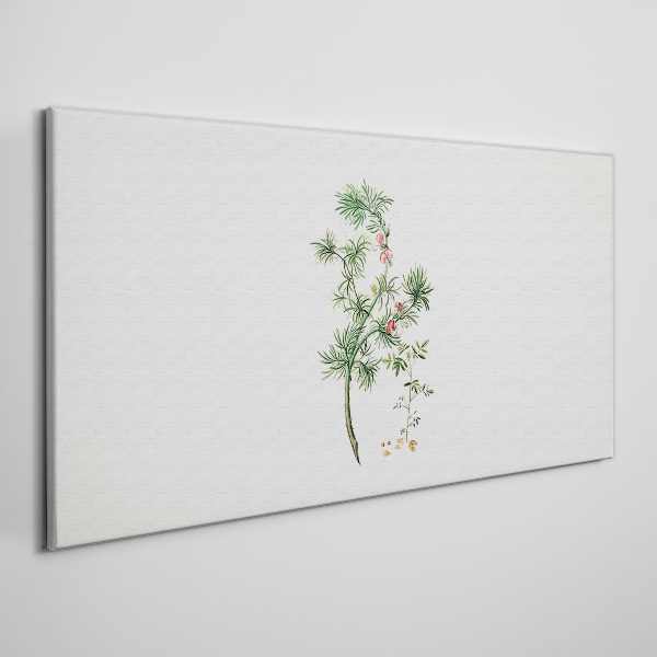 Delicate vegetation in pastel colors Print on canvas