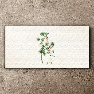 Delicate vegetation in pastel colors Print on canvas