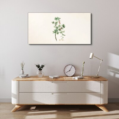 Delicate vegetation in pastel colors Print on canvas