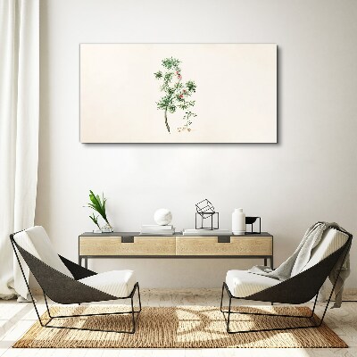 Delicate vegetation in pastel colors Print on canvas