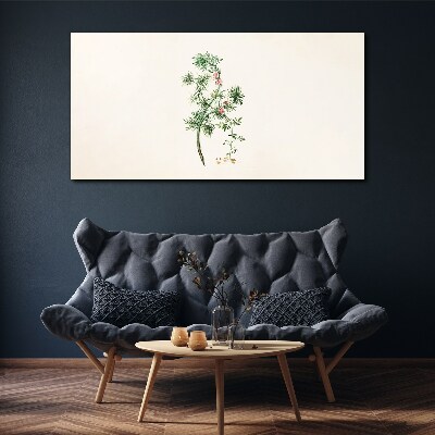 Delicate vegetation in pastel colors Print on canvas