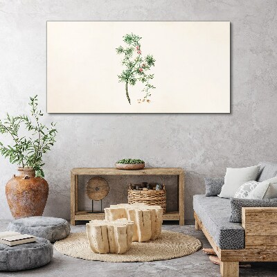Delicate vegetation in pastel colors Print on canvas