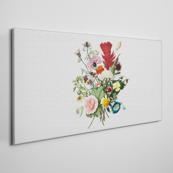 Floral arrangement in pastel colors Canvas wall art