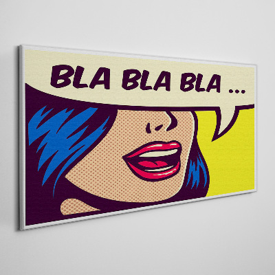 Endless conversation Canvas wall art