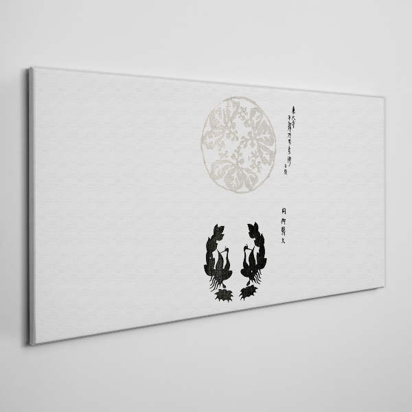 Balance of nature in monochrome Print on canvas