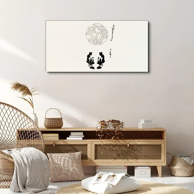 Balance of nature in monochrome Print on canvas