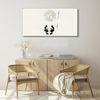 Balance of nature in monochrome Print on canvas
