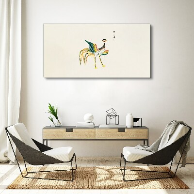 Animals bird rooster Canvas print