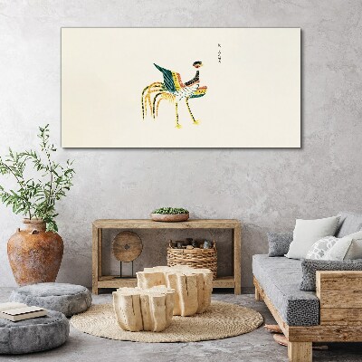 Colorful bird on the background Print on canvas