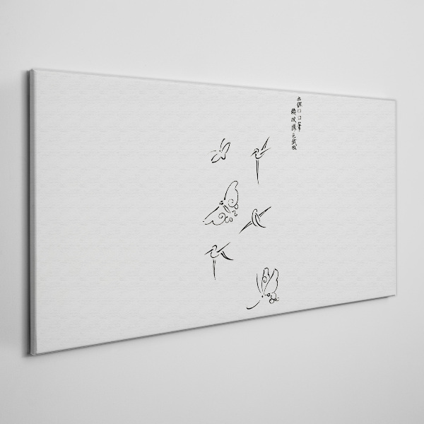 The delicacy of butterflies in motion Canvas wall art
