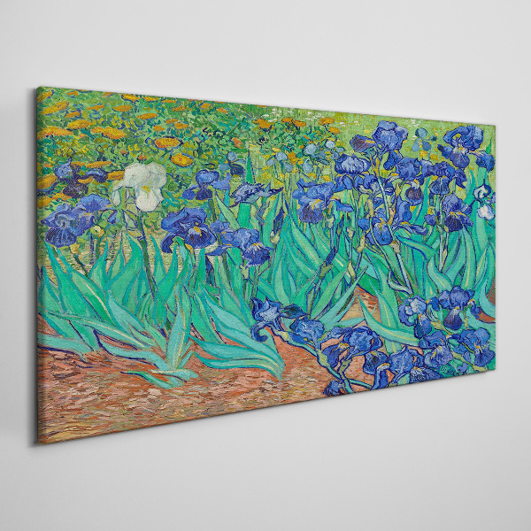 Irises in Bloom Canvas wall art