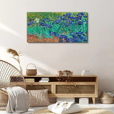 Irises in Bloom Canvas wall art