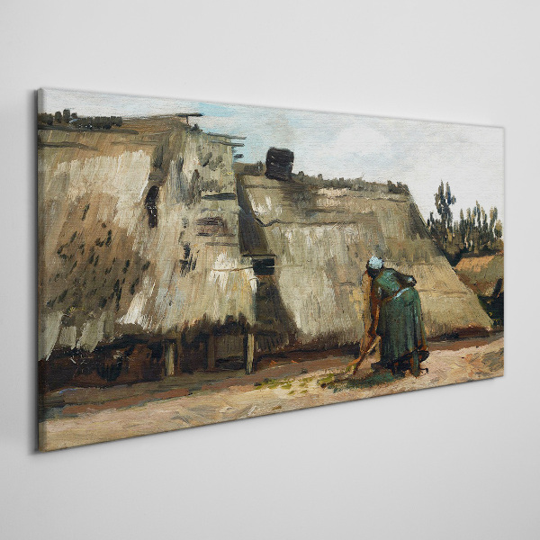 Working in the field Canvas wall art