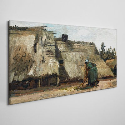 Working in the field Canvas wall art