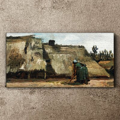Working in the field Canvas wall art