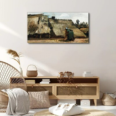 Working in the field Canvas wall art