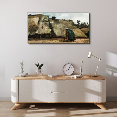 Working in the field Canvas wall art